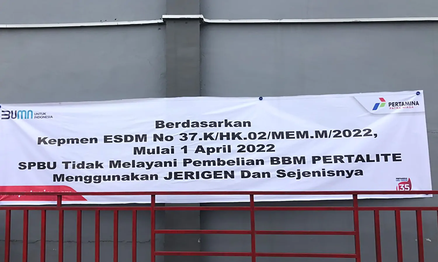 Pertamina Resmi Larang Pembelian Pertalite Menggunakan Jerigen