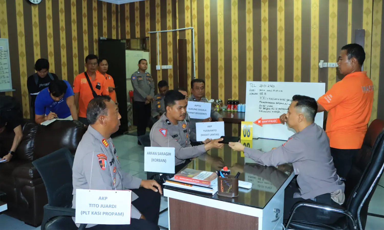 41 Adegan dalam Pra Rekonstruksi Kematian Bripka AS di Samosir