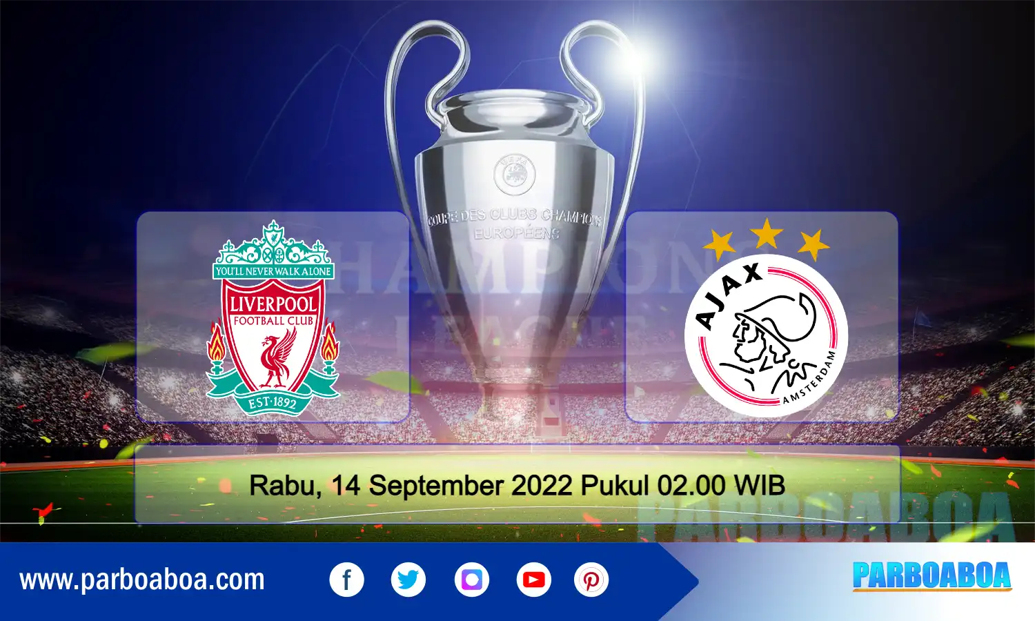 Prediksi Liga Champions 2022/2023: Liverpool vs Ajax Amsterdam 14 September 2022