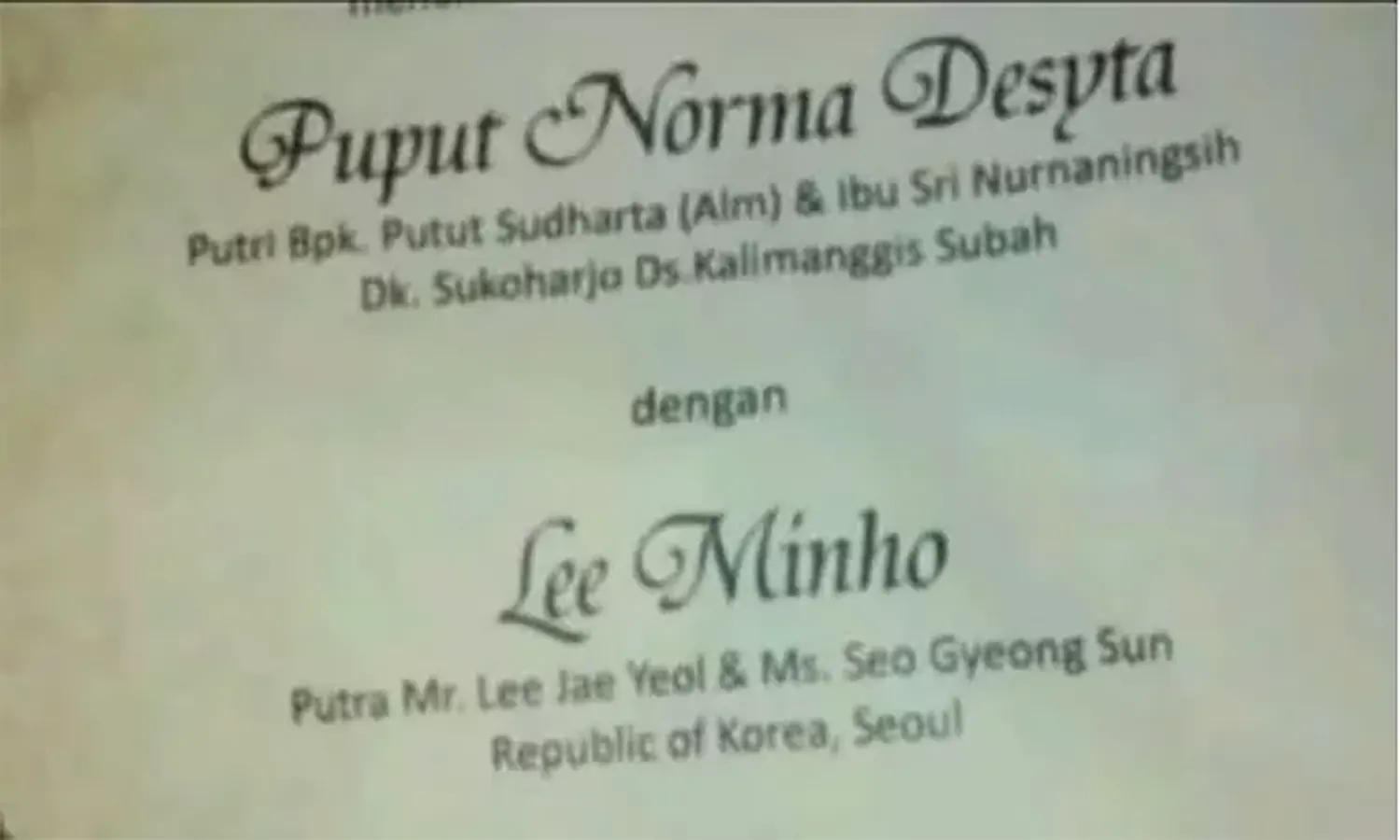 Ulang Tahun ke 35, Benarkah Lee Minho Sudah Menikah dengan Perempuan Jawa?