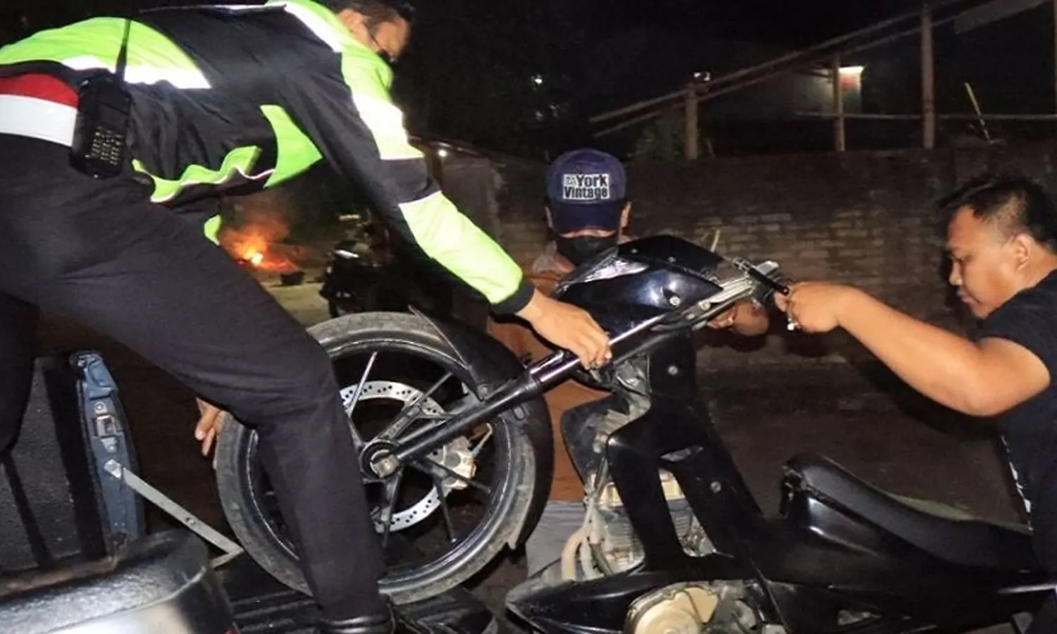 Polres Pematang Siantar Lakukan Razia, Kendaraan yang Gunakan Knalpot Blong Diamankan