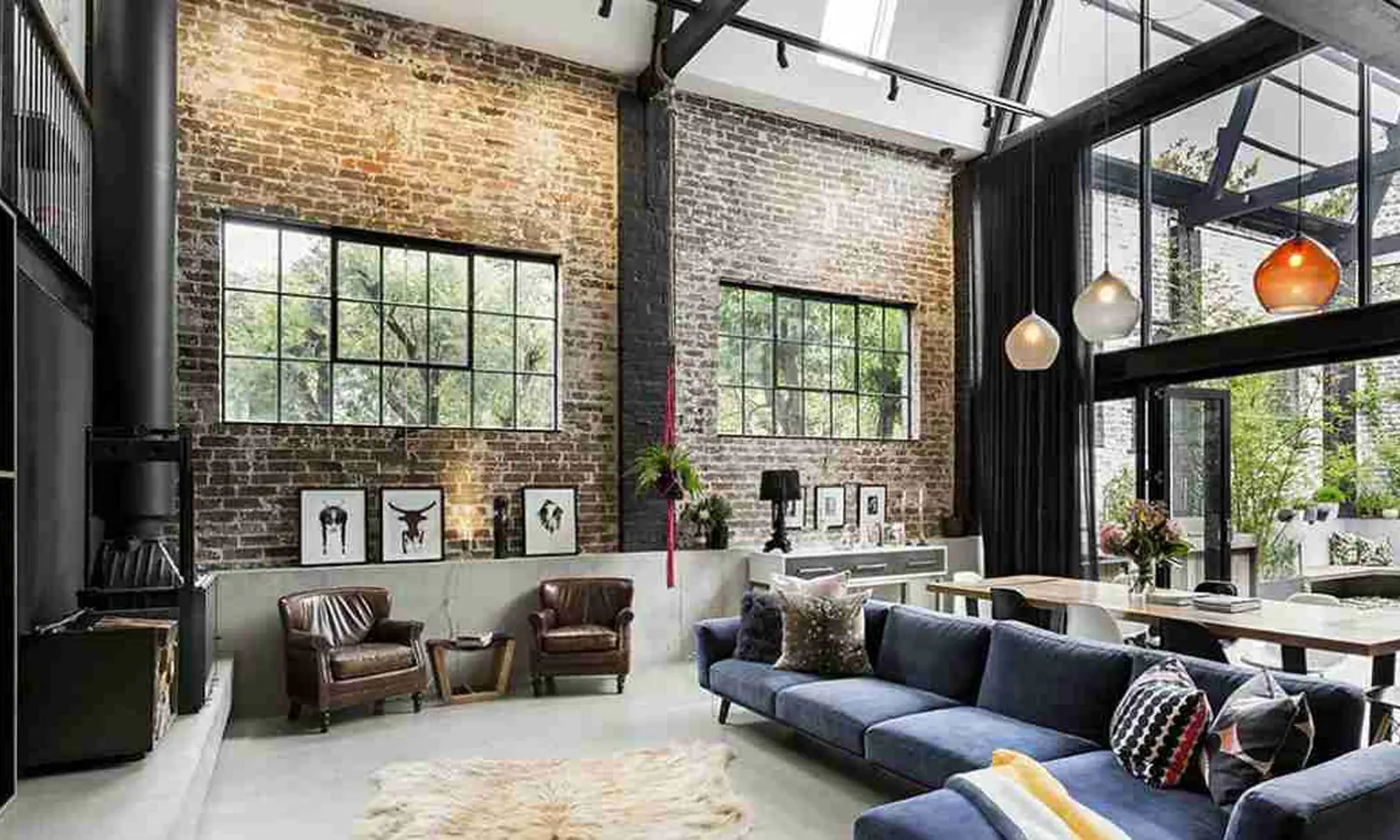 10 Desain Ruang Tamu Minimalis Bergaya Industrial Yang Aesthetic dan Kekinian