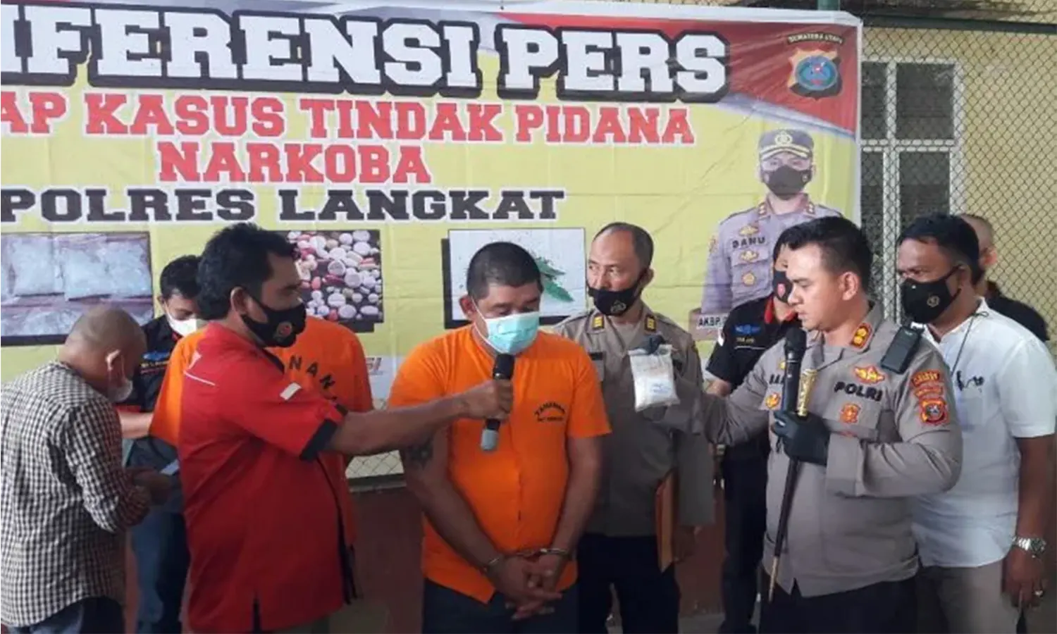 Satuan Reserse Narkoba Polres Langkat Amankan 2 Kurir Narkotika Jenis Sabu