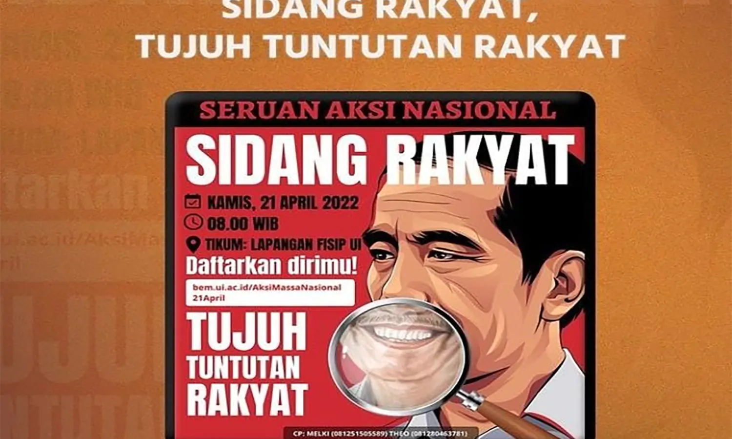 BEM UI Bakal Demo Besok di Patung Kuda Bawa 7 Tuntutan