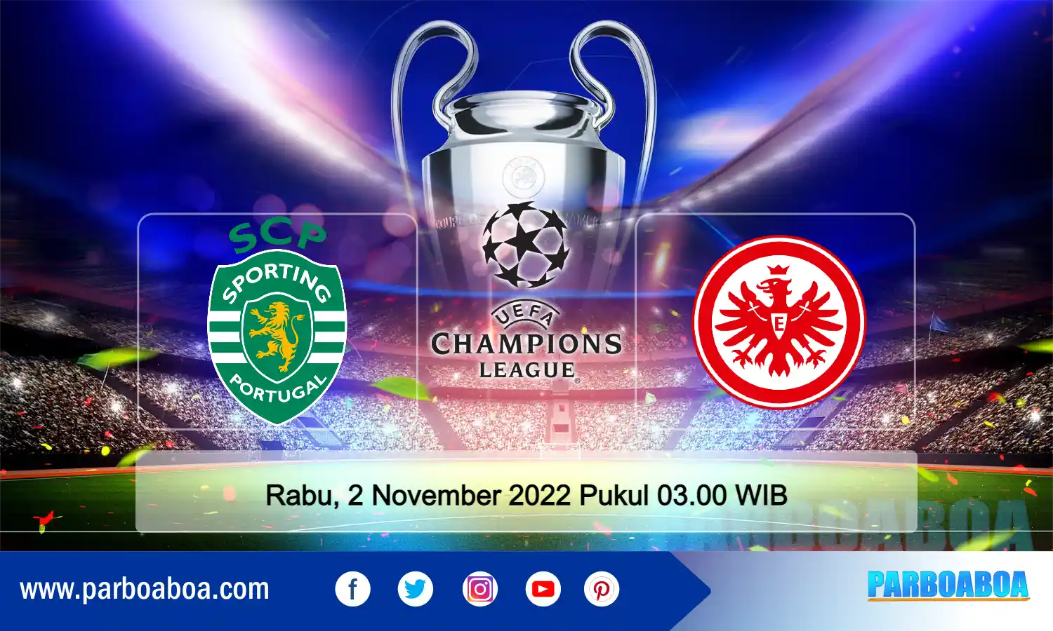 Prediksi Matchday Ke-6 Liga Champions 2022/2023: Sporting Lisbon vs Eintracht Frankfurt