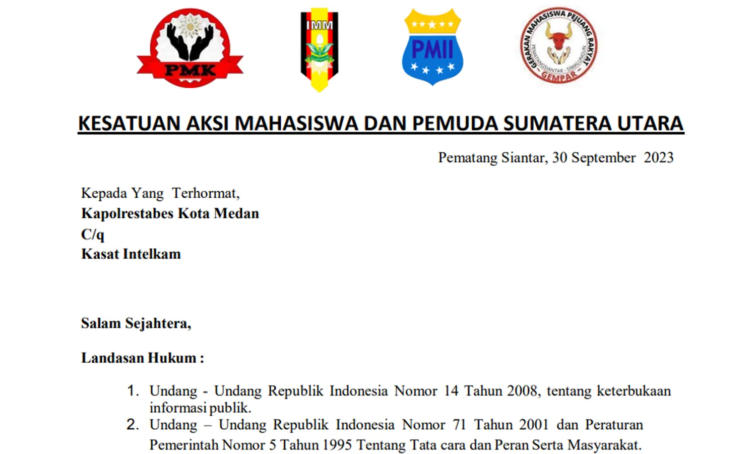 Pertanyakan Dugaan Ijazah Palsu JR, Mahasiswa Pematang Siantar Akan Geruduk KPU dan Polda Sumut