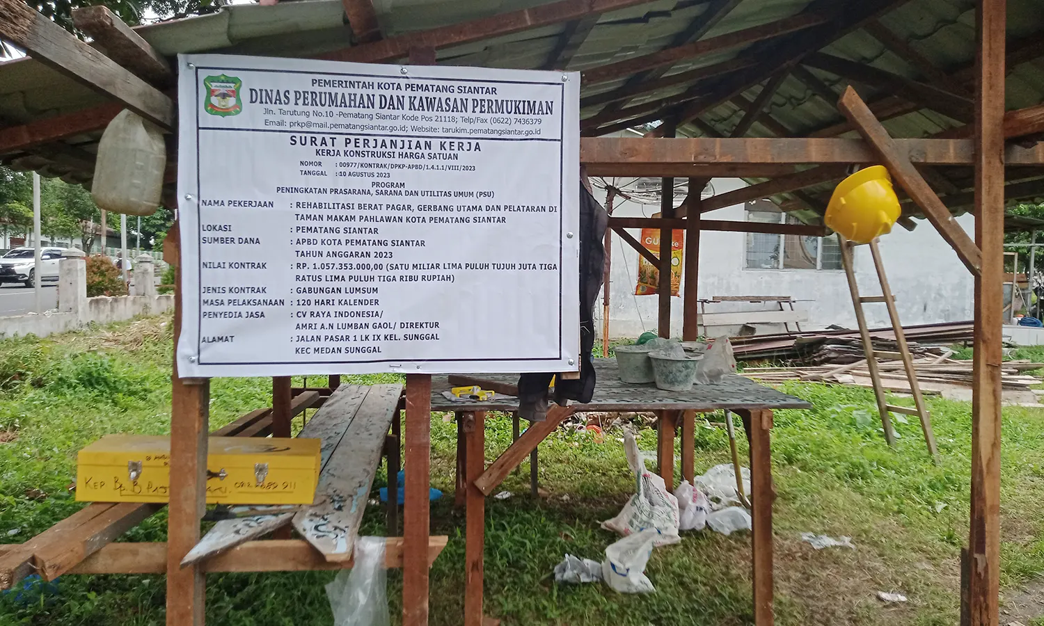 TMP Nagur Pematang Siantar Akhirnya Direhabilitasi, Anggaran Rp1,3 Miliar