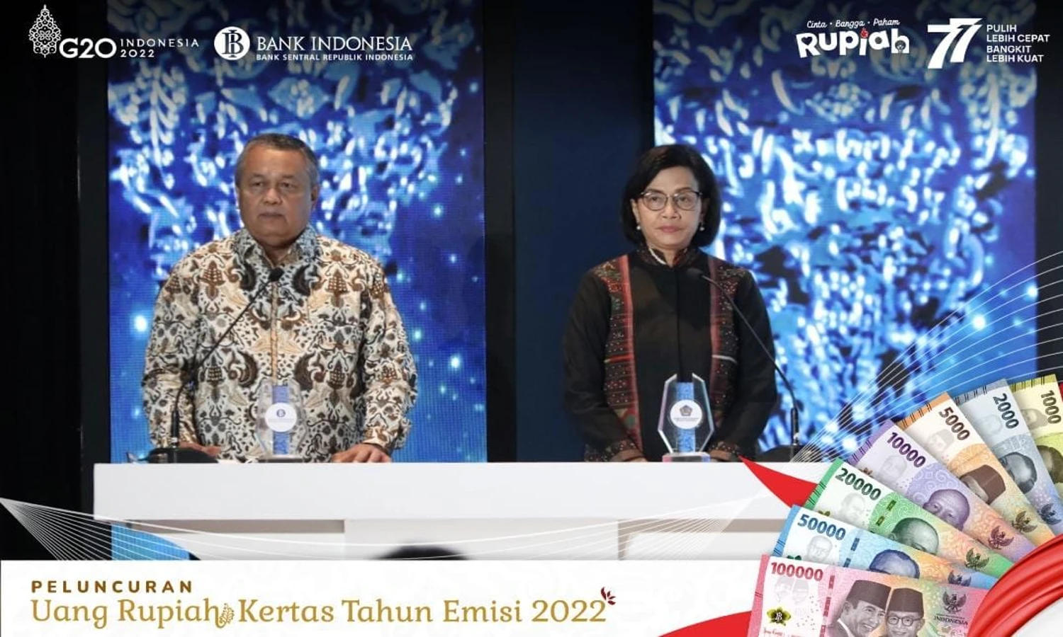 Luncurkan Uang Kertas Baru, BI Tegaskan Uang Kertas Emisi 2016 Masih Berlaku