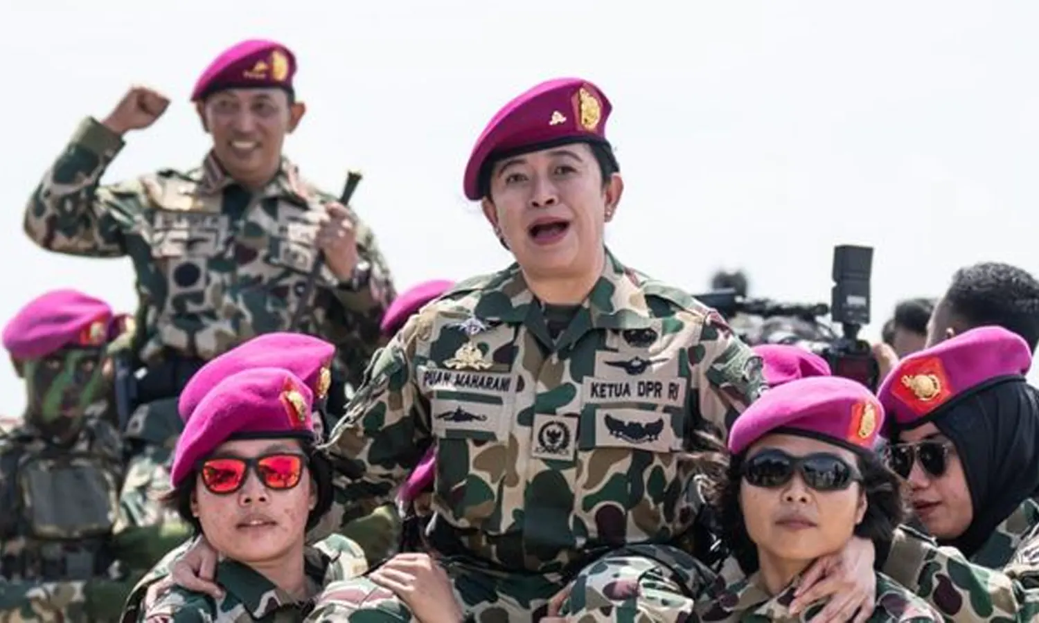 Puan Maharani jadi Perempuan Pertama yang Mendapat Gelar Warga Kehormatan Korps Marinir