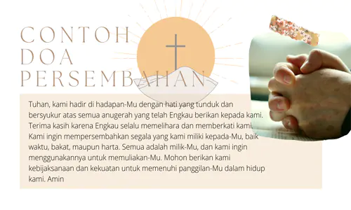 Doa Persembahan