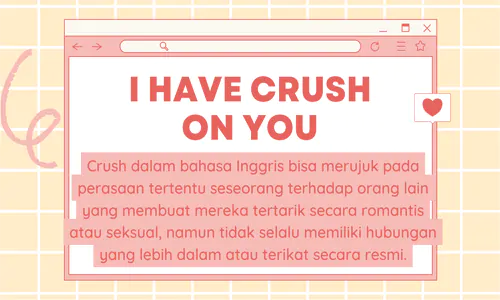 Crush Artinya