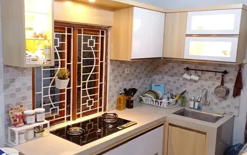 Desain dapur kecil bentuk L