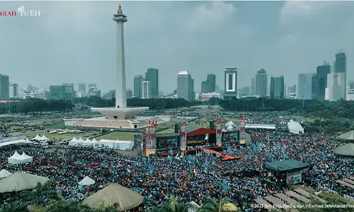 Prabowo Hadiri Aksi Hari Buruh, Dukung Marsinah Jadi Pahlawan Nasional