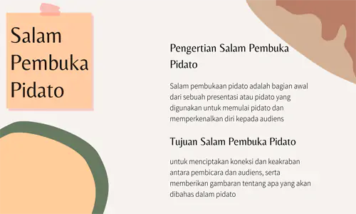 Salam Pembuka Pidato