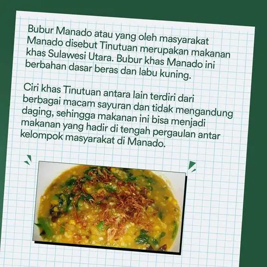 bubur manado
